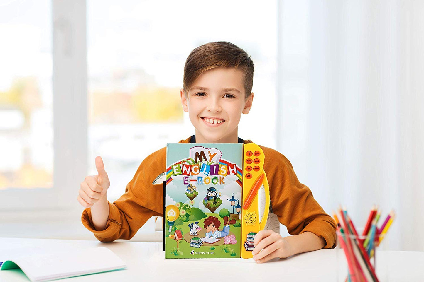 My English E-Book for Kids – Interactive Educational Learning Book with Sounds, Alphabets & Words