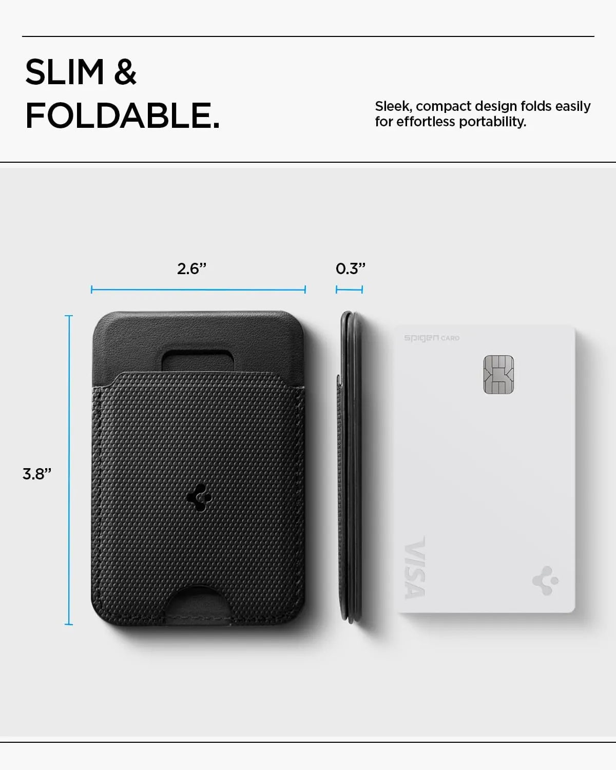 Spigen Pixelsnap Magnetic Wallet – MagSafe Card Holder & Foldable Stand