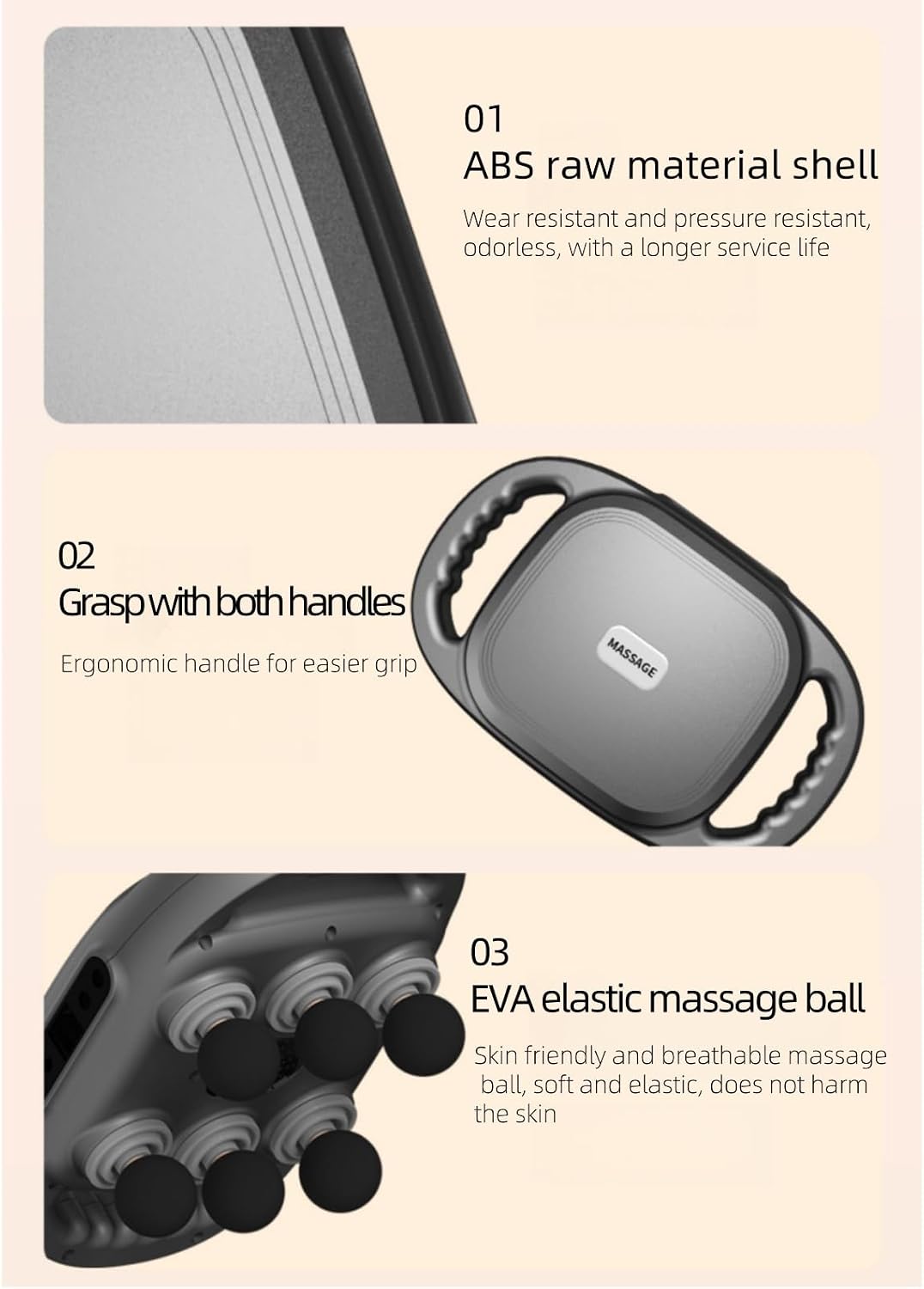 6 Head Electric Massager - Deep Tissue Massage with 9 Levels & 9 Modes