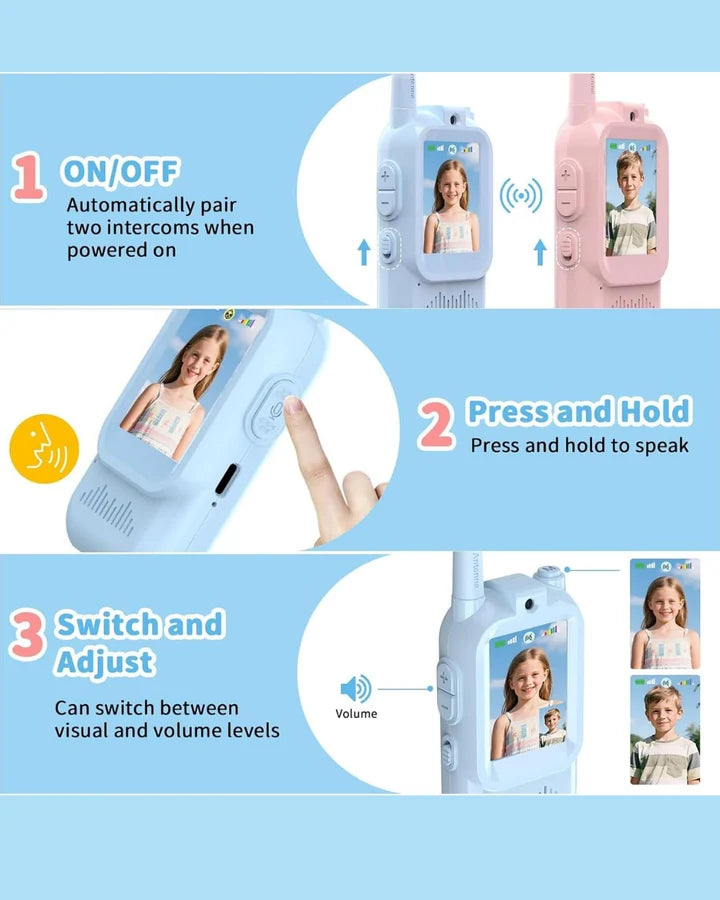 Kids Video Walkie Talkie Toy (pack of 2)