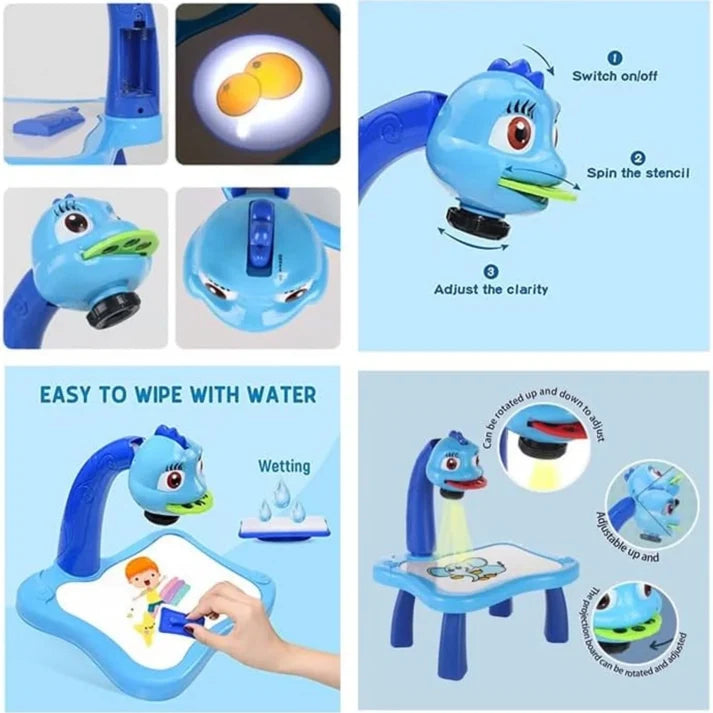 Kids Drawing Projector with Music & Light – Educational Art Toy