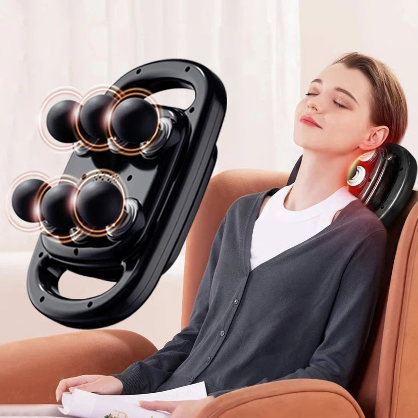 6 Head Electric Massager - Deep Tissue Massage with 9 Levels & 9 Modes