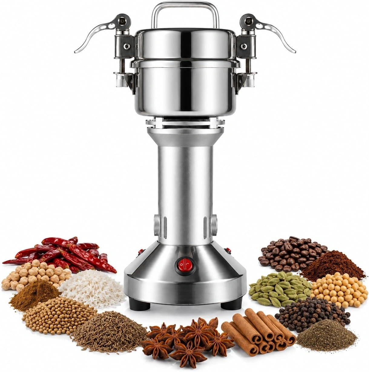 Heavy duty spice grinder machine delivering fine and consistent grinding for home and commercial kitchens