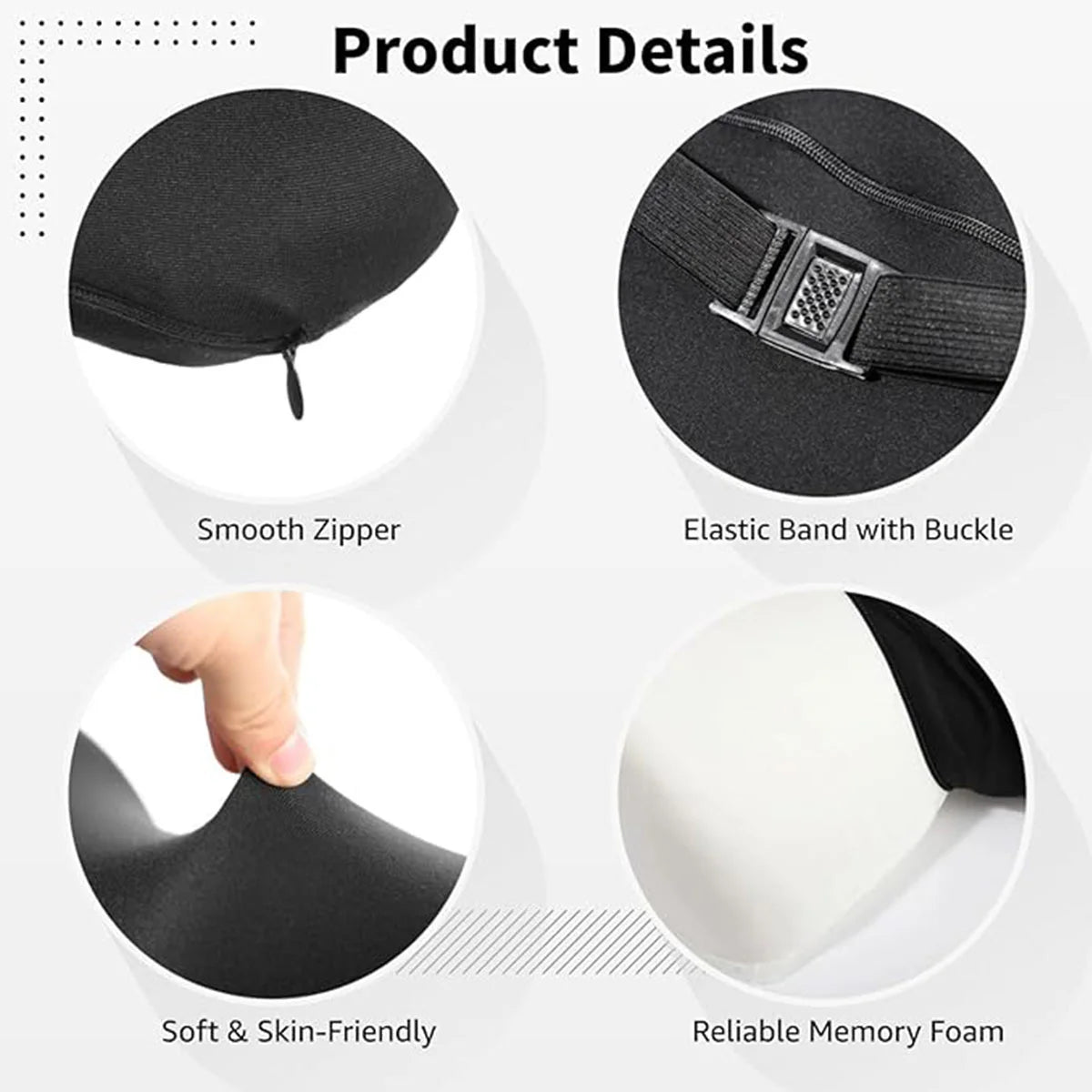 Car Headrest & Lumbar Support Cushion
