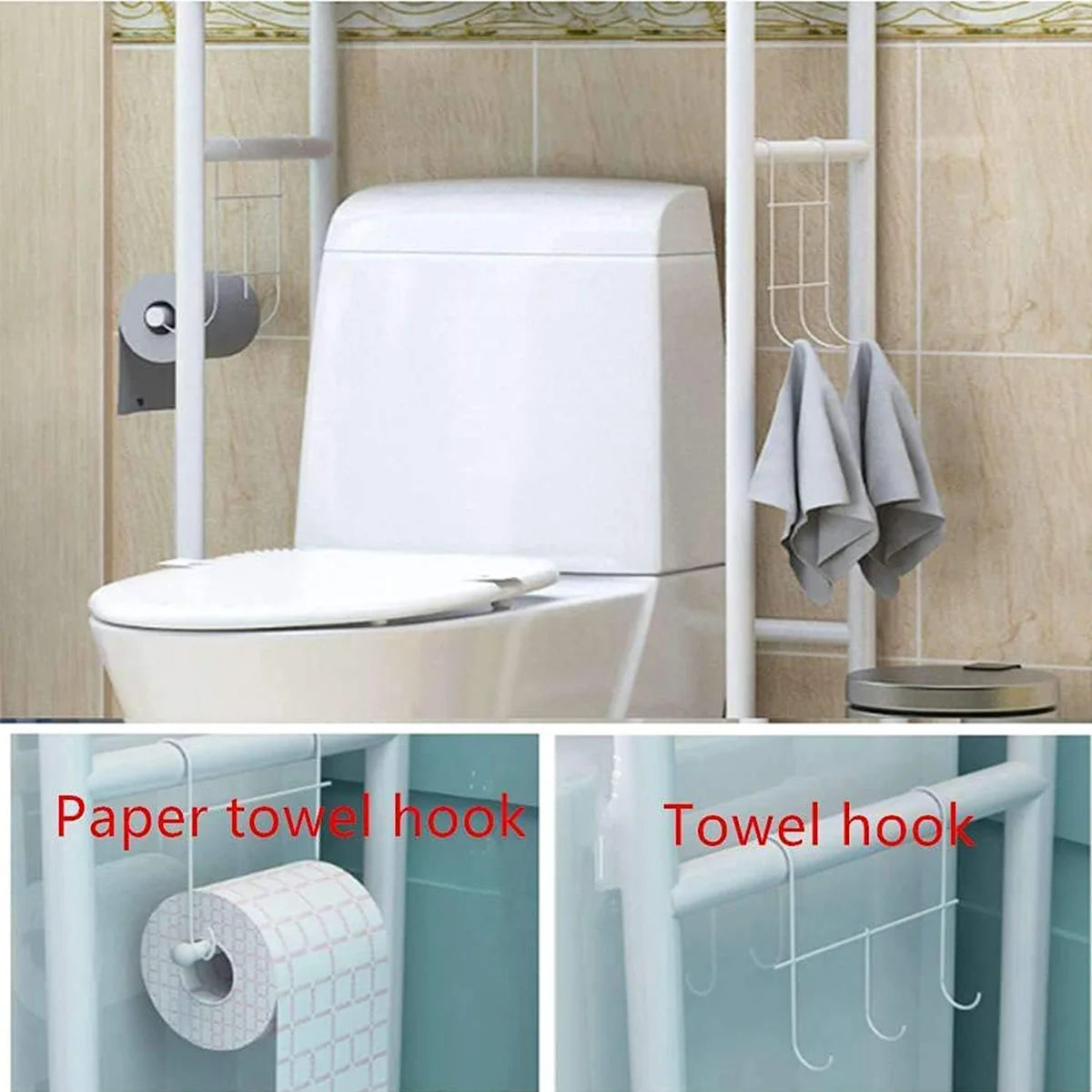 3-Tier Over-the-Toilet Storage Rack
