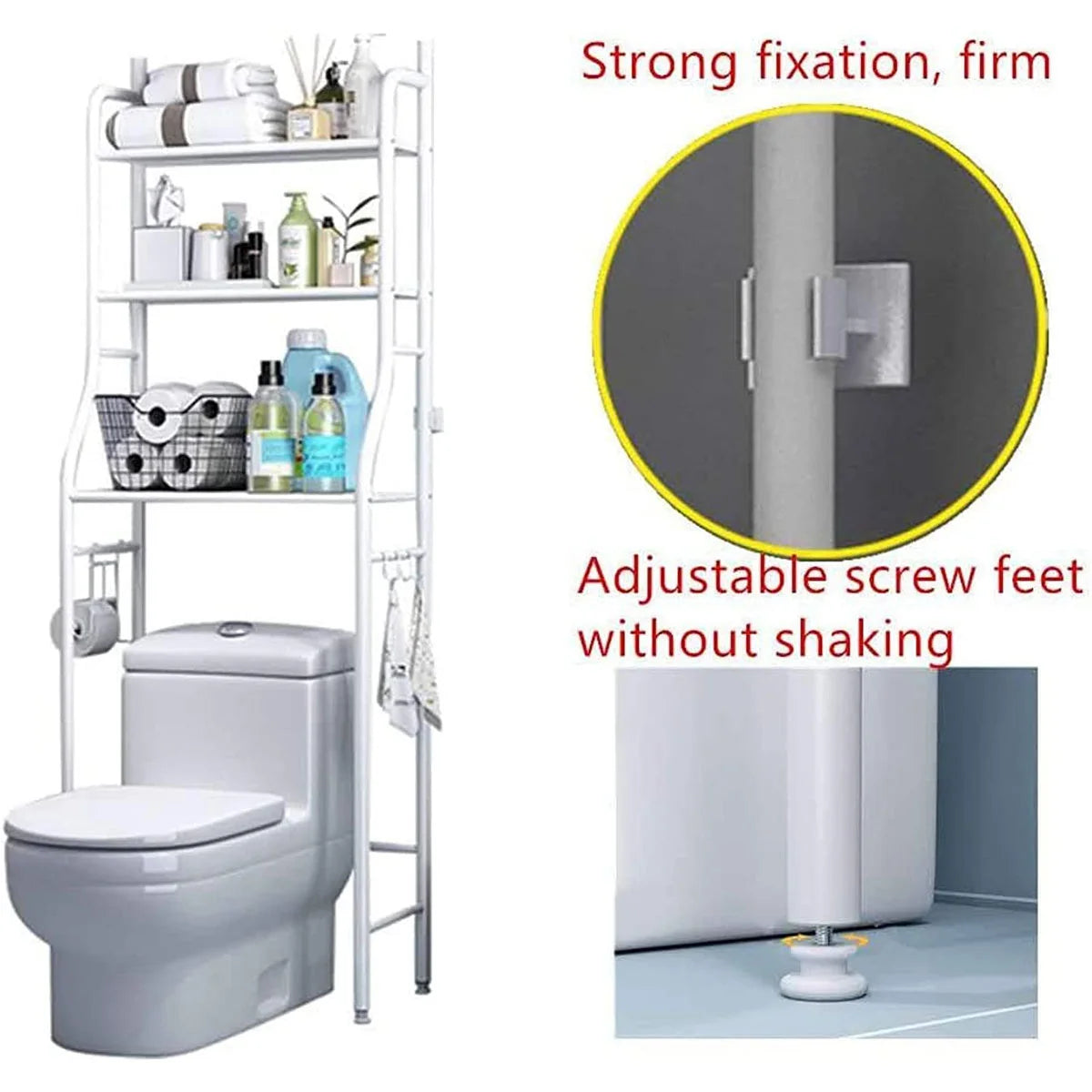 3-Tier Over-the-Toilet Storage Rack
