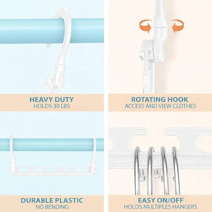 Pang Qi 8-pack magic space-saving hangers made from durable material for reliable daily wardrobe organization