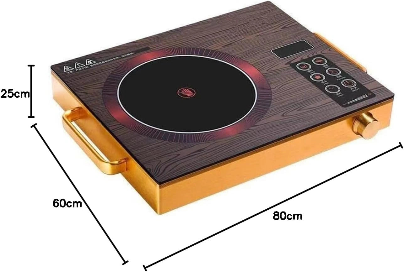 Compact portable infrared electric cooktop designed for kitchens, dorms, offices, camping, and small spaces