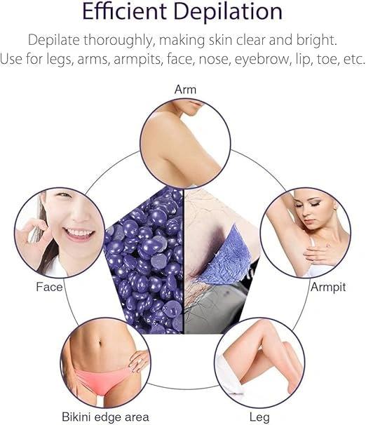 Vinmall wax warmer hair removal kit providing quick, gentle, and salon-quality body and facial hair removal