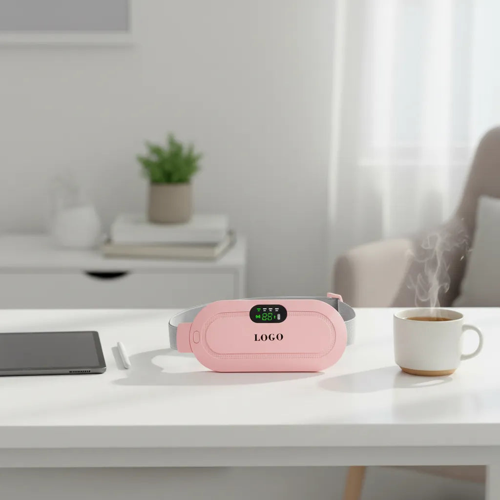 Zomo smart cordless menstrual heating pad with soothing warmth and gentle vibration massage for everyday comfort during your period