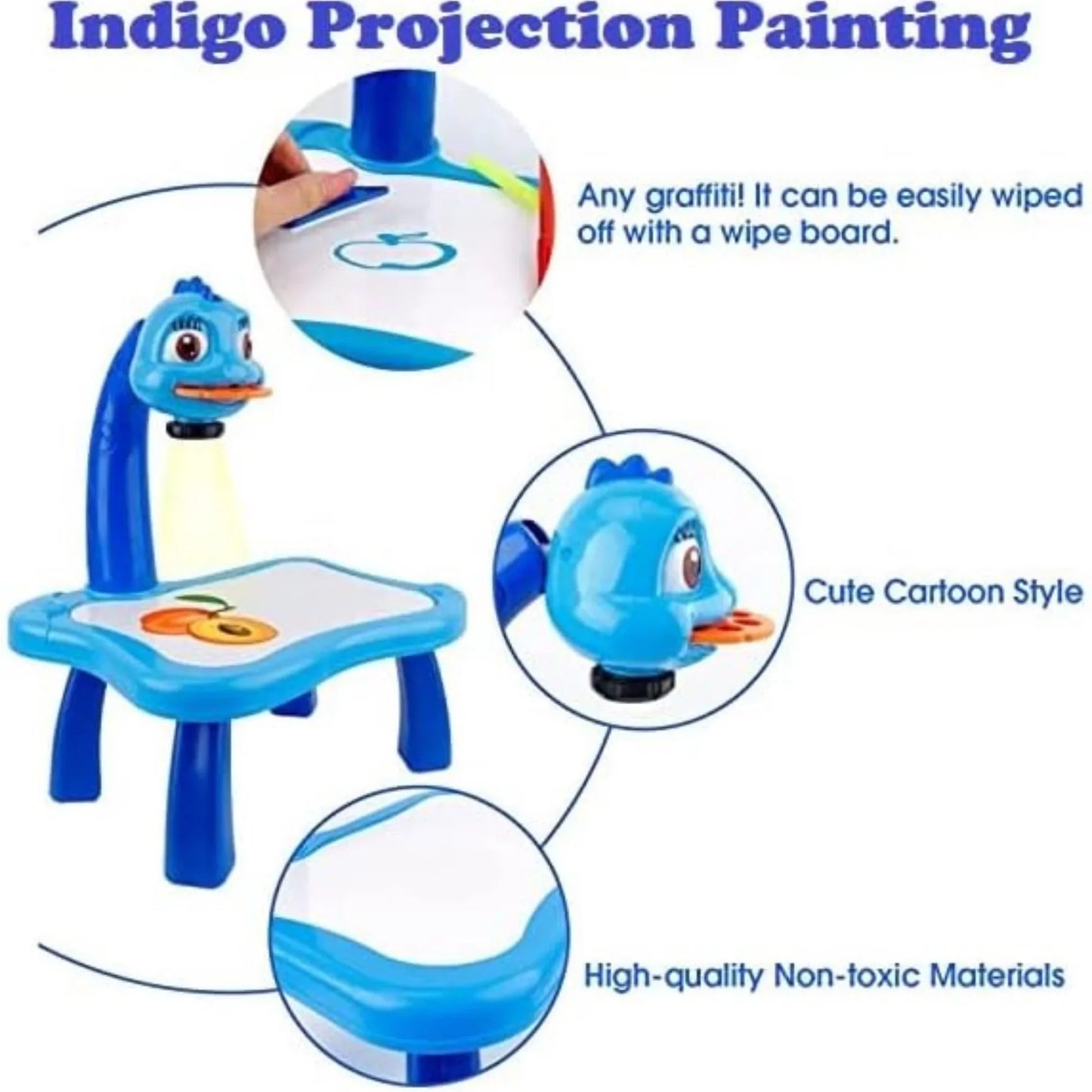 Kids Drawing Projector with Music & Light – Educational Art Toy