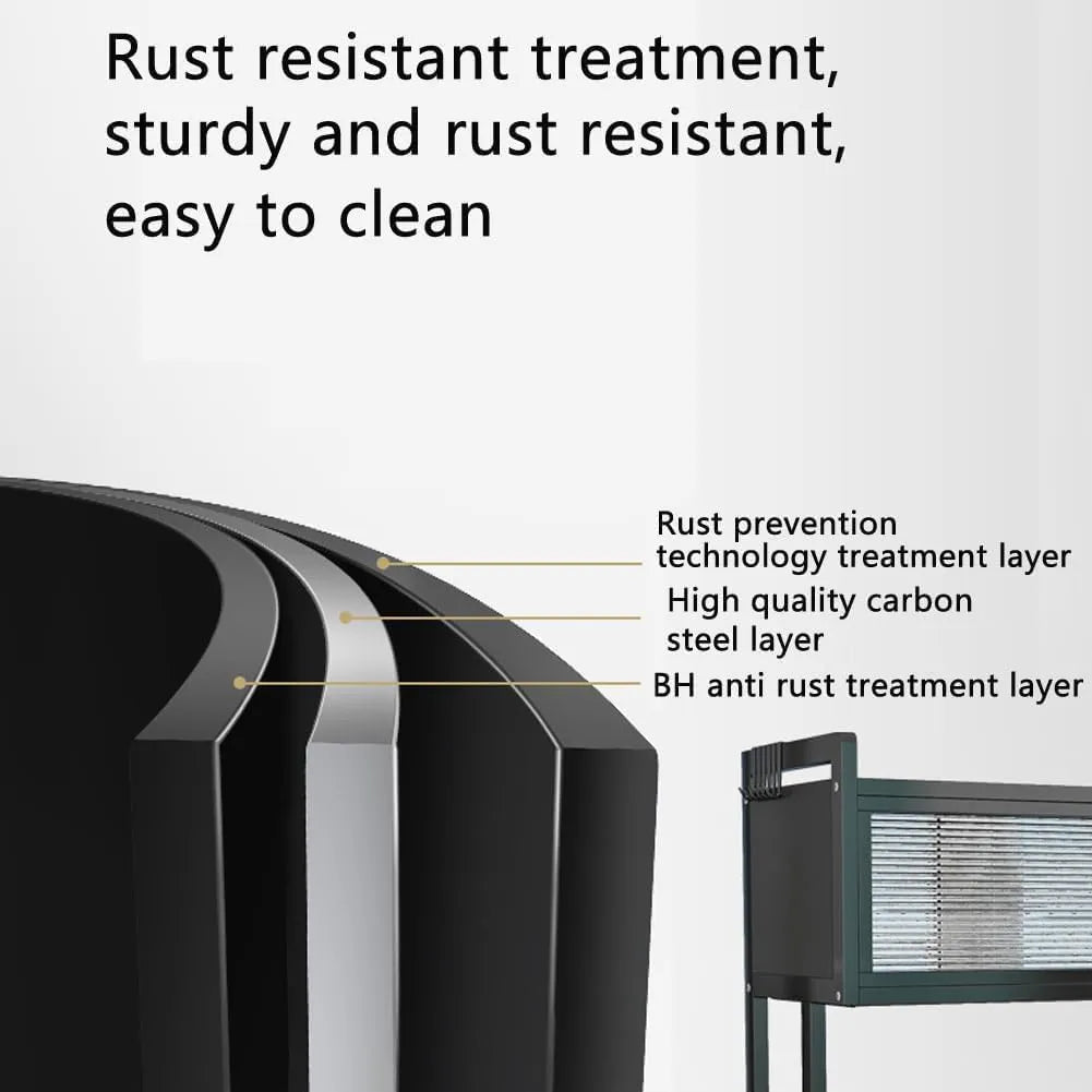 XAOSU Over the Sink Dish Drying Rack with Dust-Proof Cabinet - 86cm