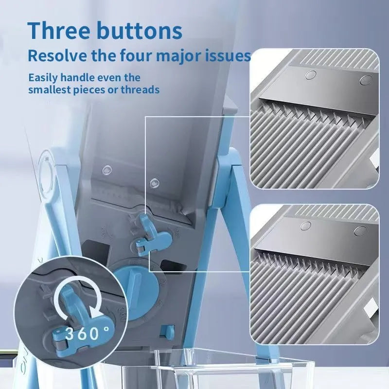 ZOMO Safe Adjustable Mandoline Slicer & Vegetable Chopper