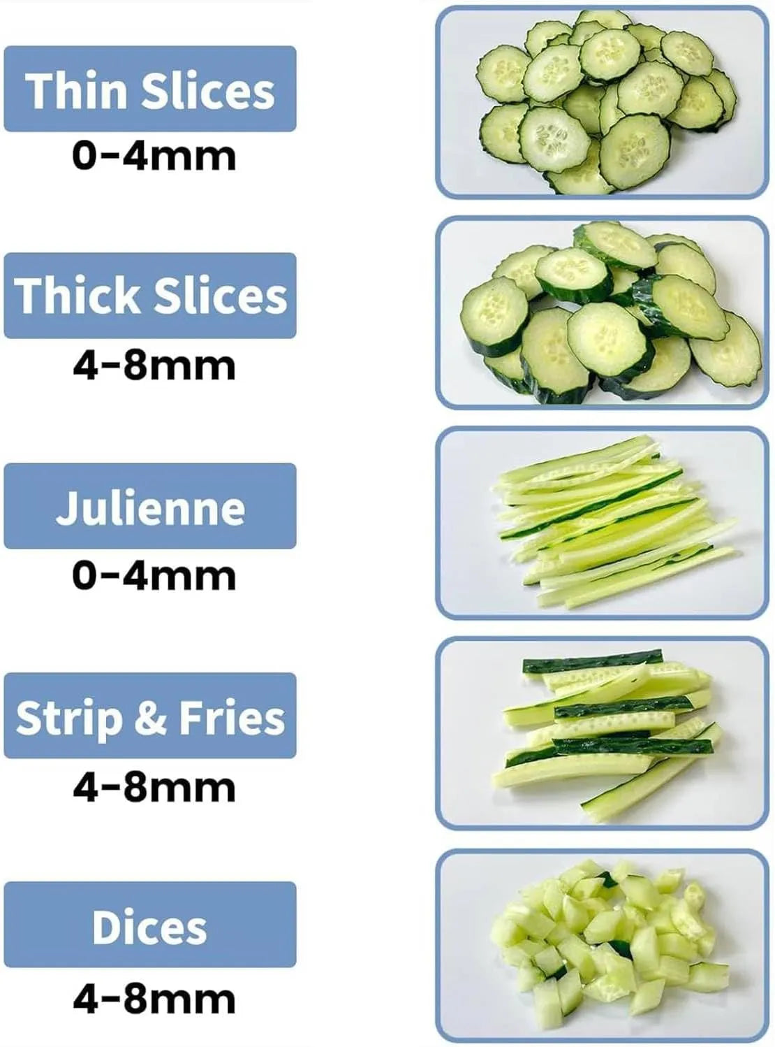 ZOMO Safe Adjustable Mandoline Slicer & Vegetable Chopper
