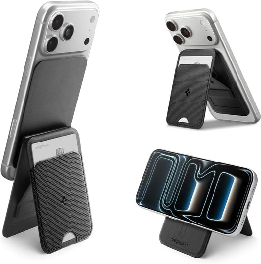 Spigen Pixelsnap Magnetic Wallet – MagSafe Card Holder & Foldable Stand