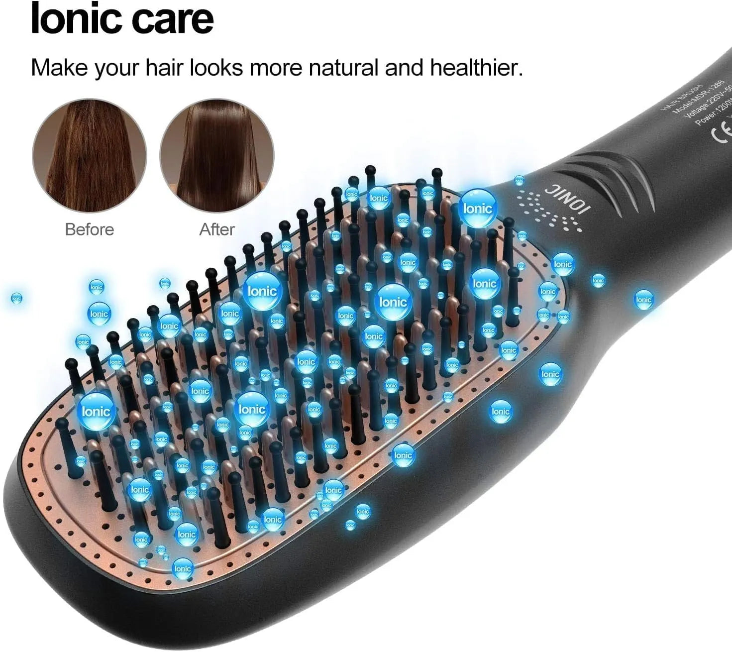 3-in-1 Professional Hair Dryer Brush & Straightener Styler