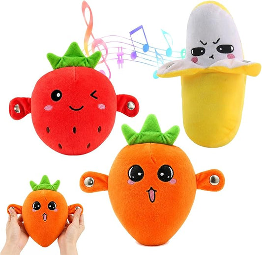 Interactive Fruit sensing Rhythm toy, with Piano and Fruit Metronome Sounds.