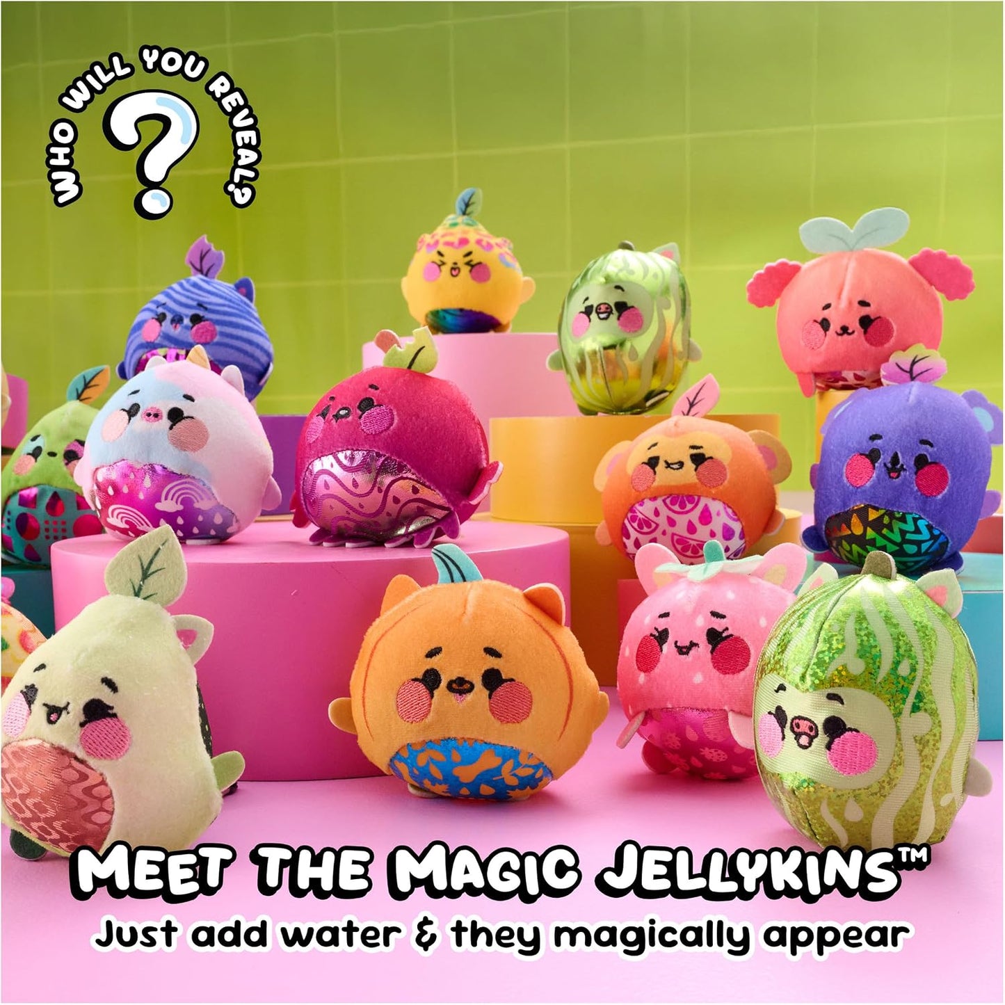 Magic Jellykins Surprise Plush Jar Water-Activated Collectible Toy for Kids 3+