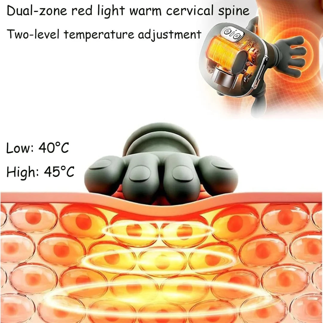 Neck Shoulder Massager with Heat Therapy and Deep Tissue Relief