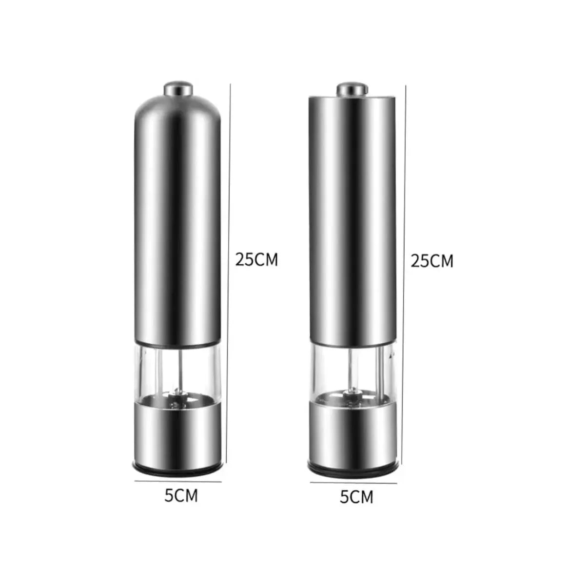 ZOMO Electric Stainless Steel Salt and Pepper Grinder Mill