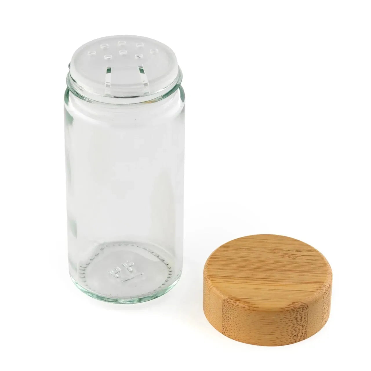 ZOMO Bamboo Rotating Spice Rack Organizer - 12 Glass Jars