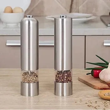 ZOMO Electric Stainless Steel Salt and Pepper Grinder Mill