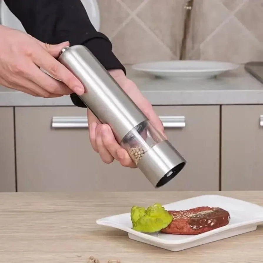 ZOMO Electric Stainless Steel Salt and Pepper Grinder Mill