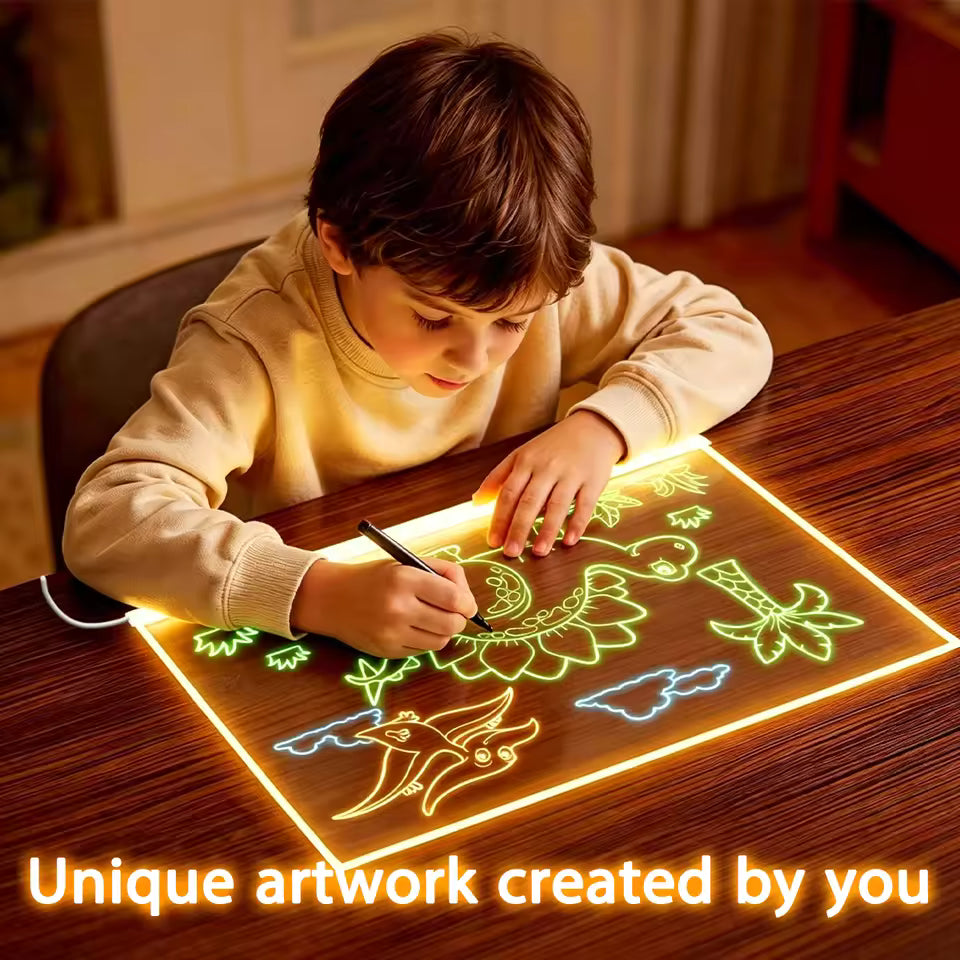 Glowing LED Drawing Board for kids