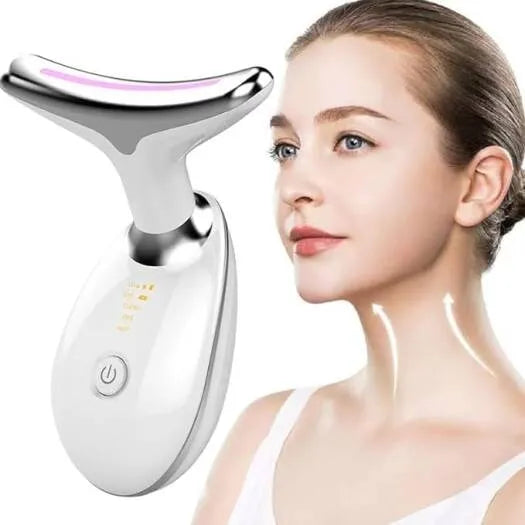 Bonjour LED neck and face massager with advanced LED light therapy for a relaxing skincare routine