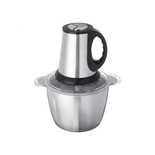 ECVV electric meat grinder and food processor with a 5L stainless steel bowl for efficient food preparation