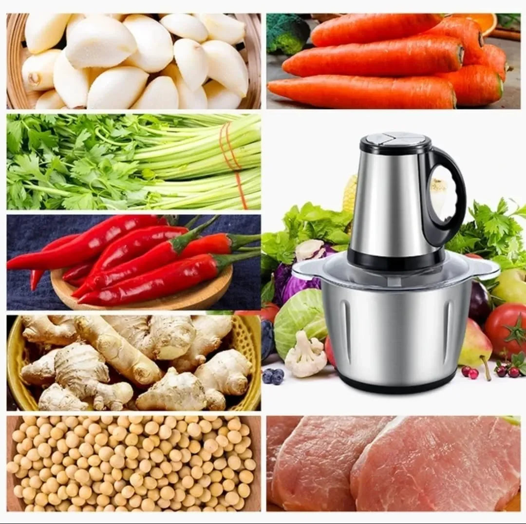 ECVV electric meat grinder and food processor with a powerful motor for fast, consistent chopping and blending performance