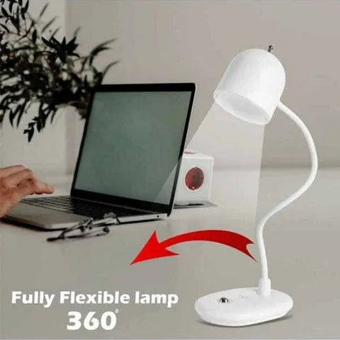 Gesto rechargeable LED desk lamp featuring adjustable brightness levels for comfortable reading and task lighting