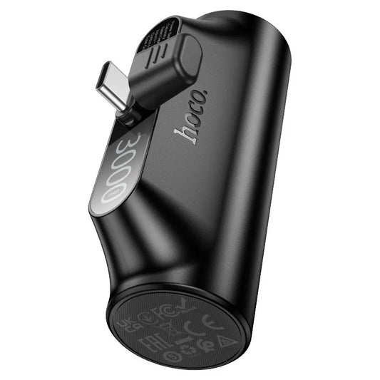 Hoco J147 Prospero 3000mAh portable Type-C mini power bank with a compact design for convenient everyday charging