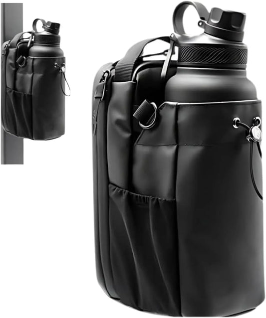 KMKM magnetic gym bottle bag with a waterproof design for carrying your water bottle and essentials securely