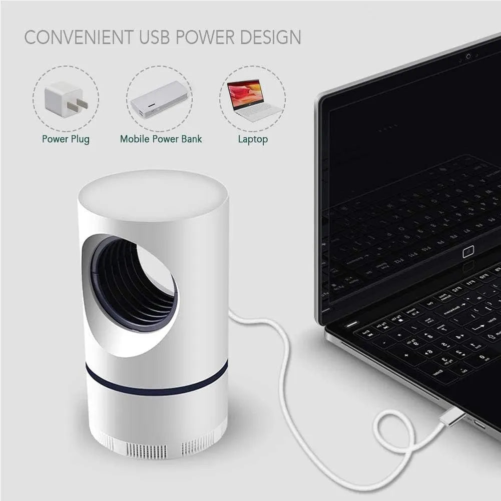KMKM USB mosquito killer lamp with energy-efficient USB power for continuous indoor insect trapping