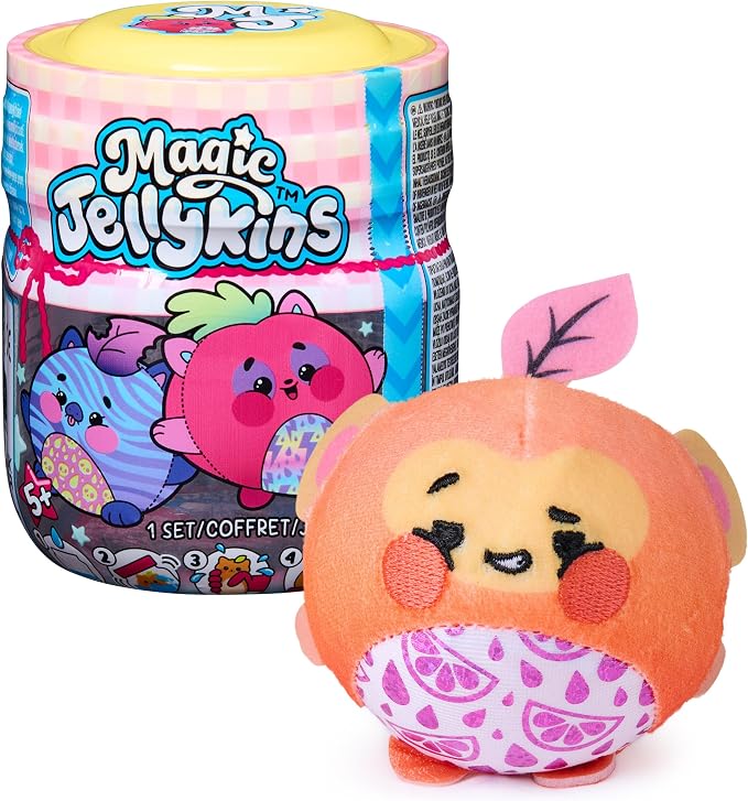 Magic Jellykins Surprise Plush Jar Water-Activated Collectible Toy for Kids 3+