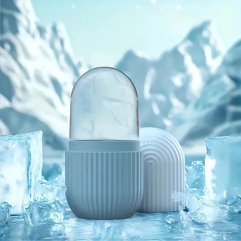 NNewvante facial ice roller featuring a soft, reusable silicone design for convenient ice facial treatments