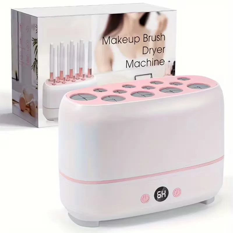 Punkten constant temperature makeup brush dryer designed to dry makeup brushes quickly while helping maintain soft bristles