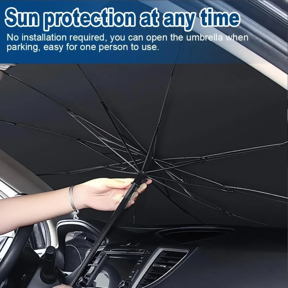 Zomo foldable car windshield sun shade with a heat-reflective design for cooler vehicle interiors