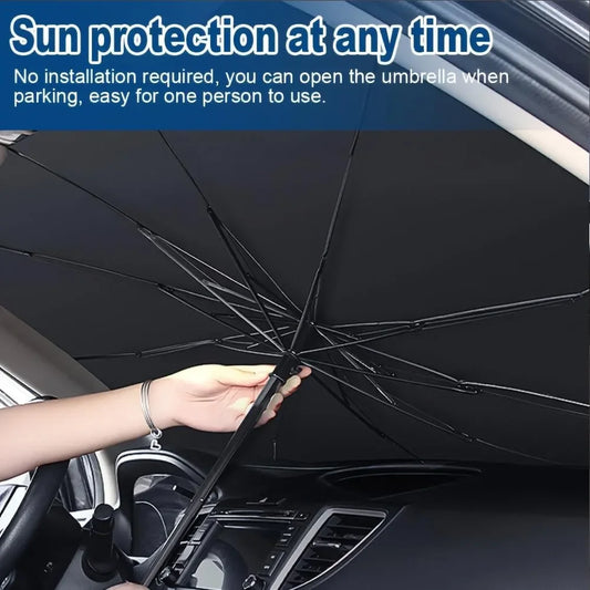Zomo foldable car windshield sun shade with a heat-reflective design for cooler vehicle interiors