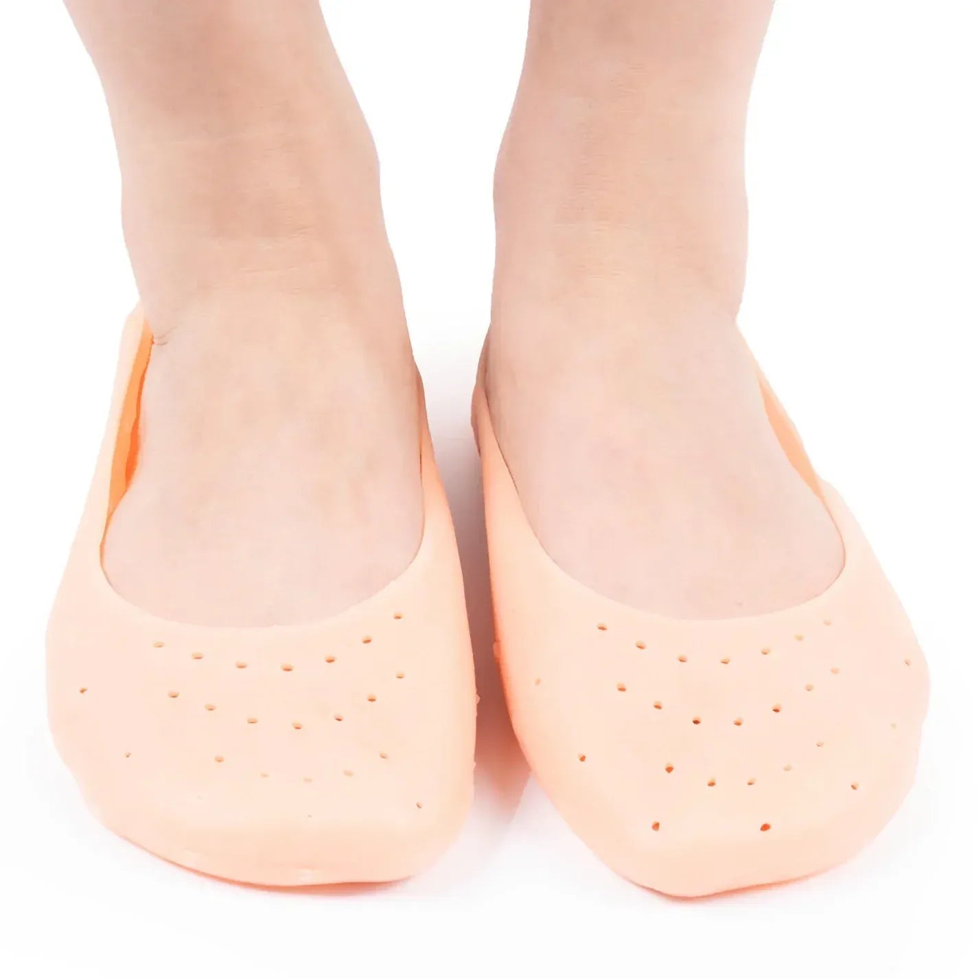 Zomo Smiling Foot silicone moisturizing socks designed to help hydrate dry feet and improve skin softness