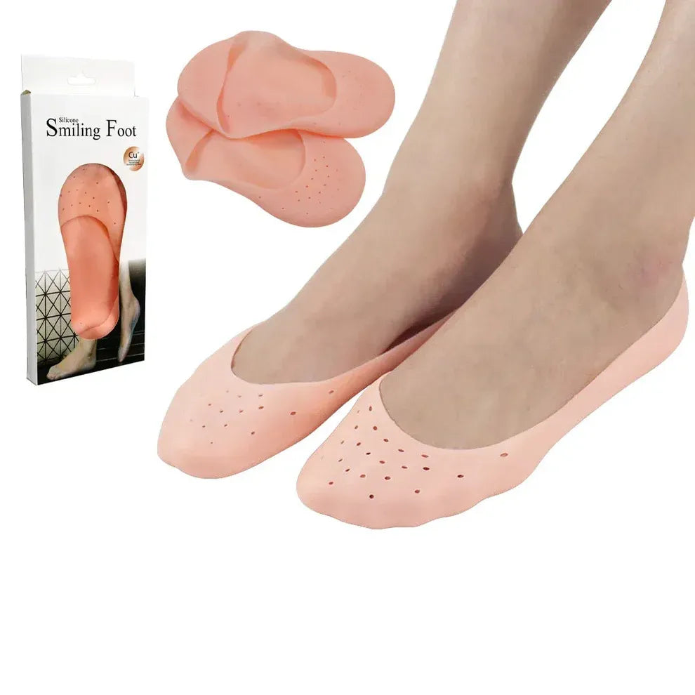 Zomo Smiling Foot silicone moisturizing socks suitable for moisturizing rough heels and dry skin during home spa treatments