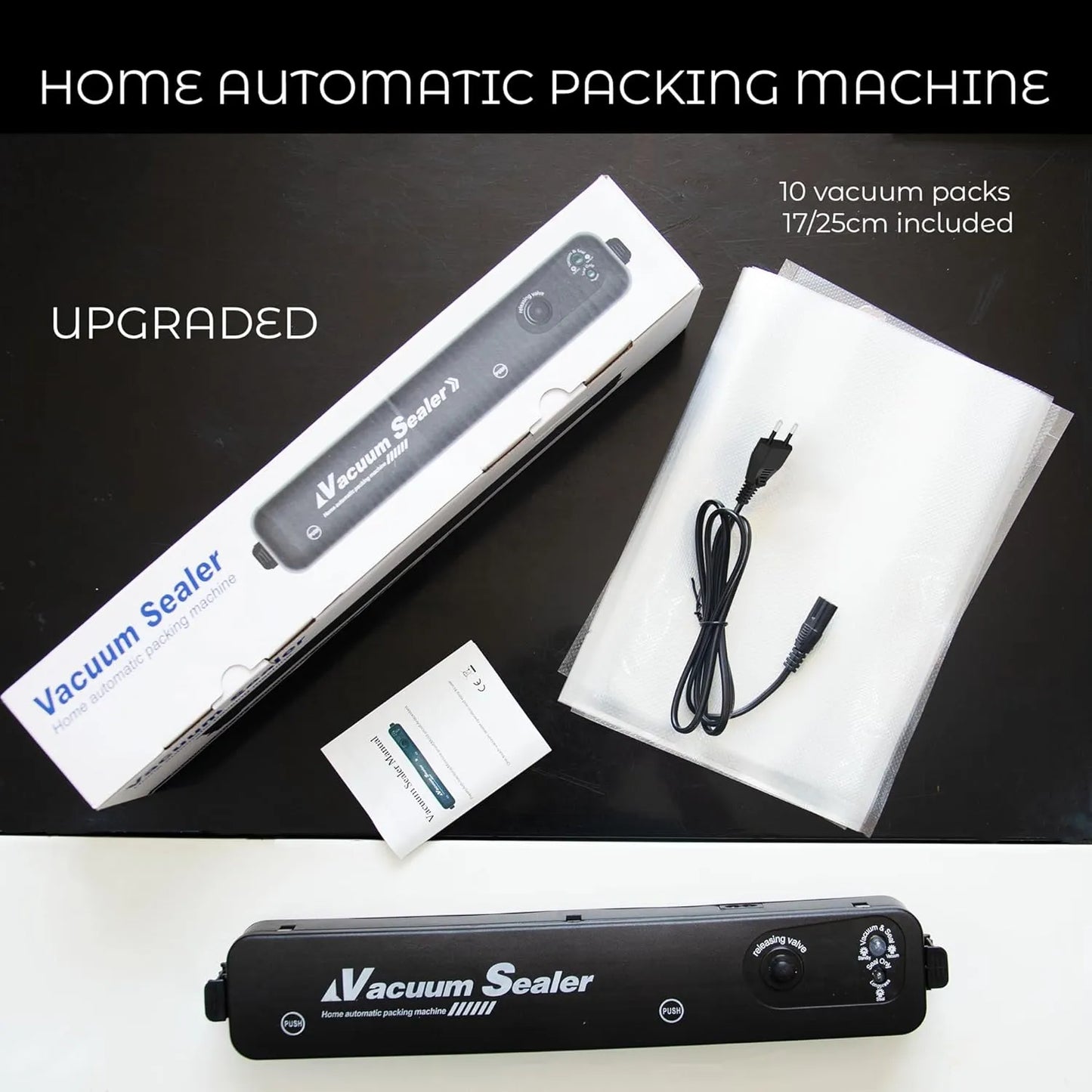Zomo upgraded automatic food vacuum sealer with a compact, professional-grade design for home kitchen use