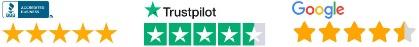 Trustpilot, Google, and BBB Reviews